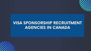 Visa Sponsorship Recruitment Agencies in Canada