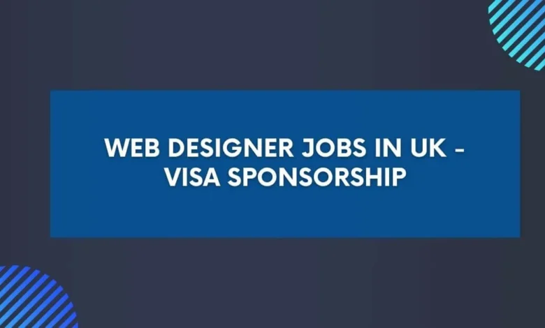 Web Designer Jobs in UK