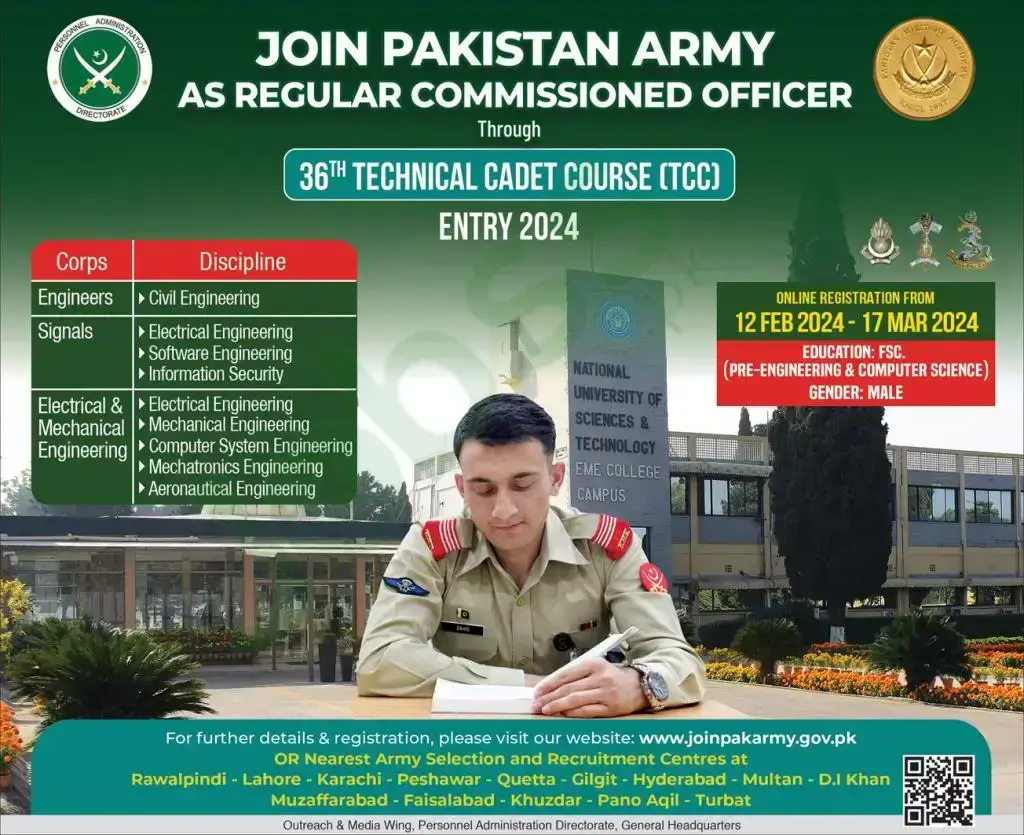 Pak Army Technical Cadet Course