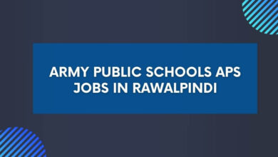 Army Public Schools APS Jobs in Rawalpindi