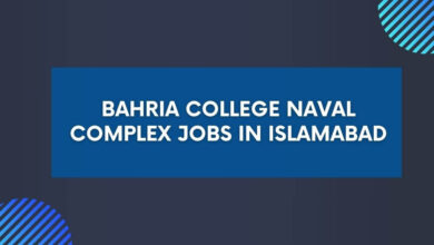 Bahria College Naval Complex Jobs in Islamabad