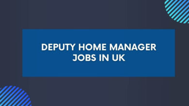 Deputy Home Manager Jobs in UK