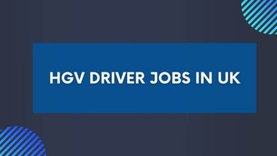 HGV Driver Jobs in UK