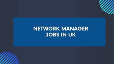 Network Manager Jobs in UK