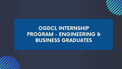OGDCL Internship Program