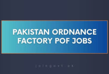 Pakistan Ordnance Factory POF Jobs