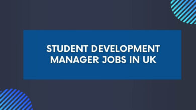 Student Development Manager Jobs in UK