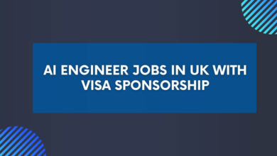 AI Engineer Jobs in UK with Visa Sponsorship