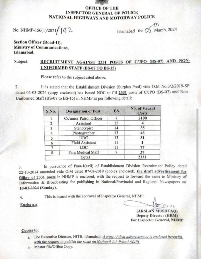 Motorway Police Jobs