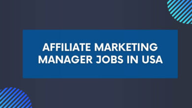 Affiliate Marketing Manager Jobs in USA