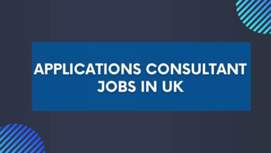 Applications Consultant Jobs in UK