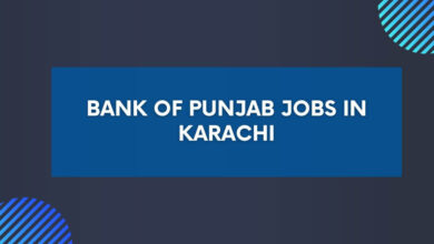 Bank of Punjab Jobs in Karachi