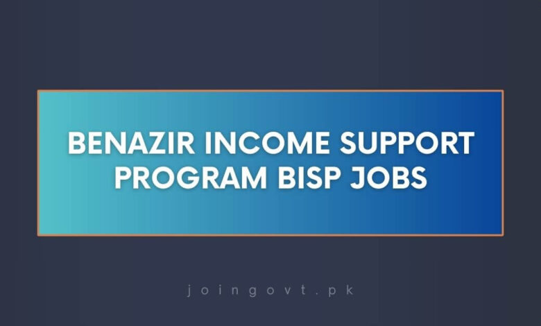 Benazir Income Support Program BISP Jobs