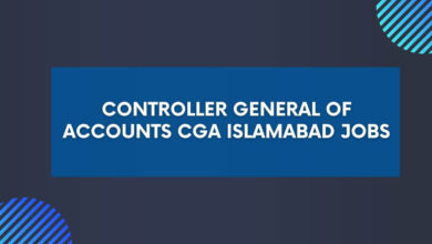 Controller General of Accounts CGA Islamabad Jobs