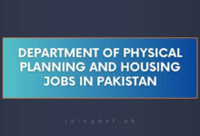 Department of Physical Planning and Housing Jobs in Pakistan