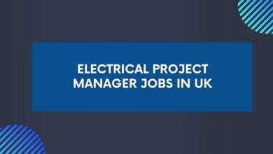 Electrical Project Manager Jobs in UK