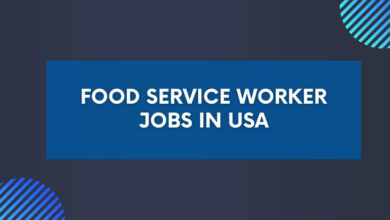 Food Service Worker Jobs in USA