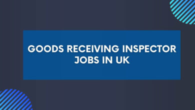 Goods Receiving Inspector Jobs in UK