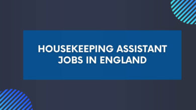 Housekeeping Assistant Jobs in England