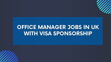 Office Manager Jobs in UK with Visa Sponsorship