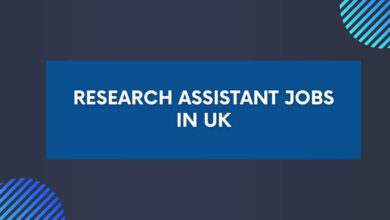 Research Assistant Jobs in UK