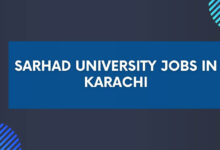 Sarhad University Jobs in Karachi