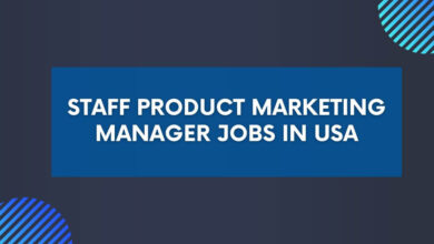 Staff Product Marketing Manager Jobs in USA