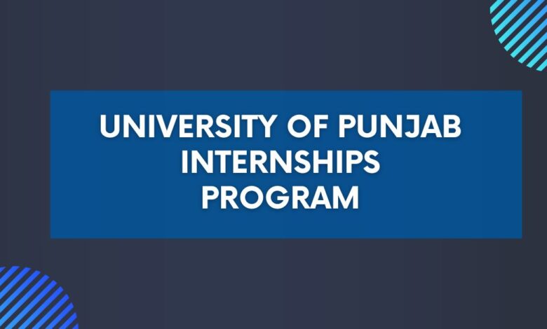 University of Punjab Internships Program