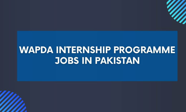 WAPDA Internship Programme Jobs in Pakistan