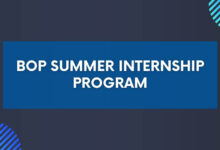 BOP Summer Internship Program