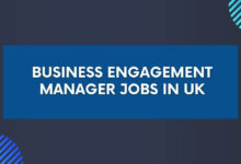 Business Engagement Manager Jobs in UK