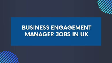 Business Engagement Manager Jobs in UK