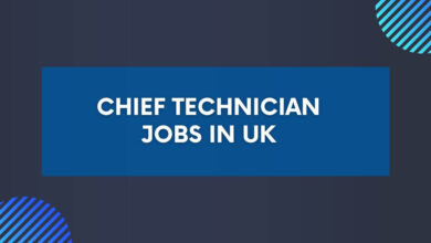 Chief Technician Jobs in UK