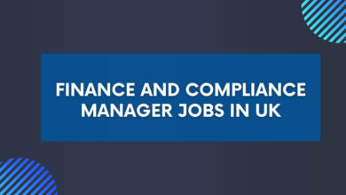 Finance and Compliance Manager Jobs in UK