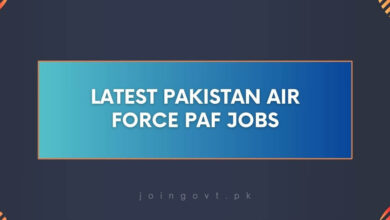 Latest Pakistan Air Force PAF Jobs