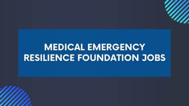 Medical Emergency Resilience Foundation Jobs