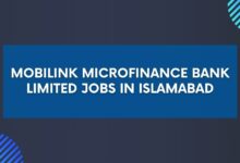 Mobilink Microfinance Bank Limited Jobs in Islamabad