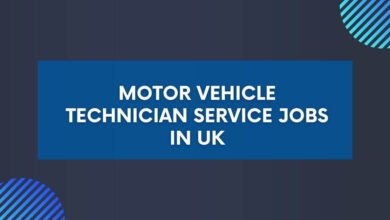 Motor Vehicle Technician Service Jobs in UK