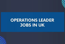 Operations Leader Jobs in UK