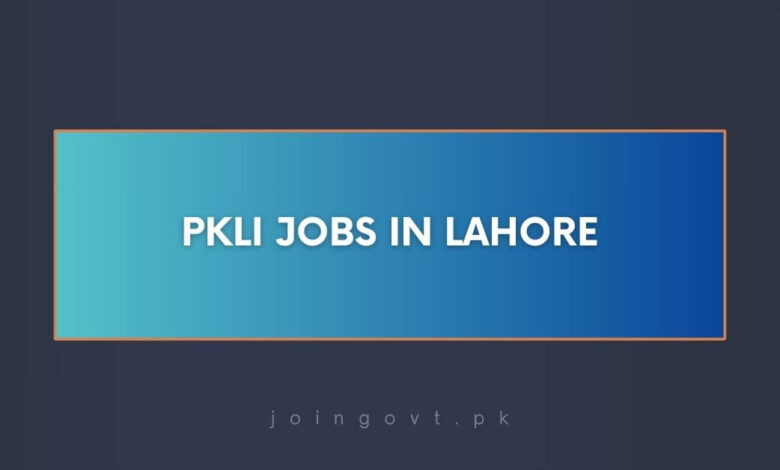 PKLI Jobs in Lahore