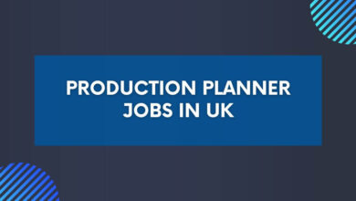 Production Planner Jobs in UK