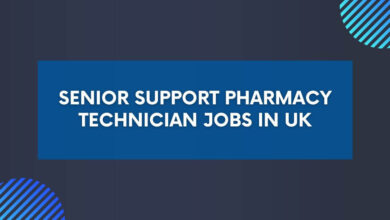 Senior Support Pharmacy Technician Jobs in UK