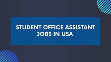 Student Office Assistant Jobs in USA