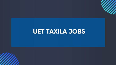 UET Taxila Jobs