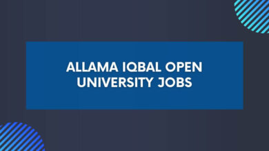 Allama Iqbal Open University Jobs