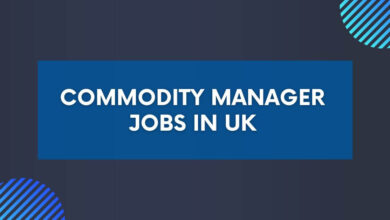 Commodity Manager Jobs in UK