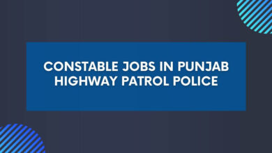 Constable Jobs in Punjab Highway Patrol Police