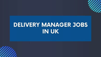 Delivery Manager Jobs in UK