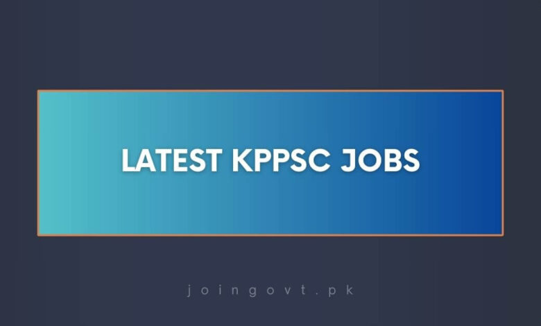 Latest KPPSC Jobs