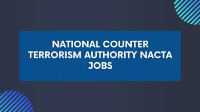 National Counter Terrorism Authority NACTA Jobs